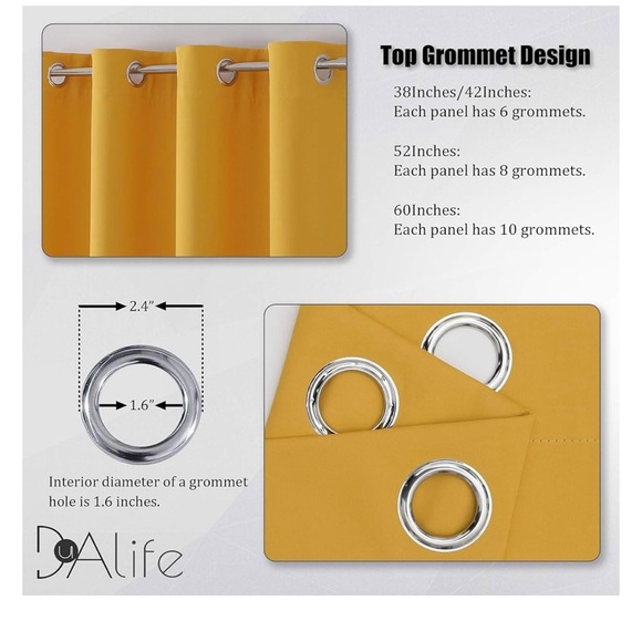 Beautiful Yellow Curtains - Picture 4 of 5